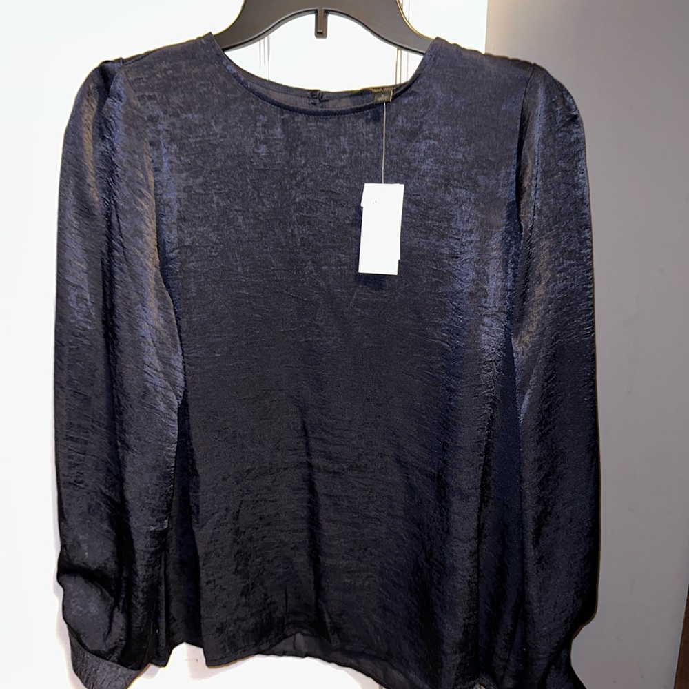 Banana Republic Top Metallic Blue